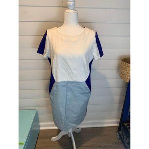Boden Size 12 Colorblock Dress